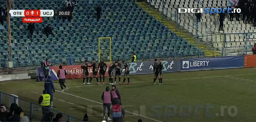Oțelul Galați - ”U” Cluj. Cum au revenit ”Șepcile Roșii” pe primul loc în Superliga